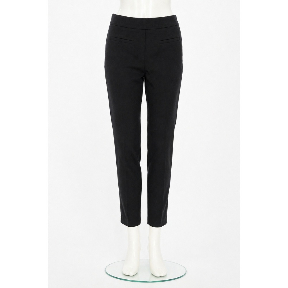 LOFT Women Leggings Black Ponte Knit Skinny Seam Detail S
